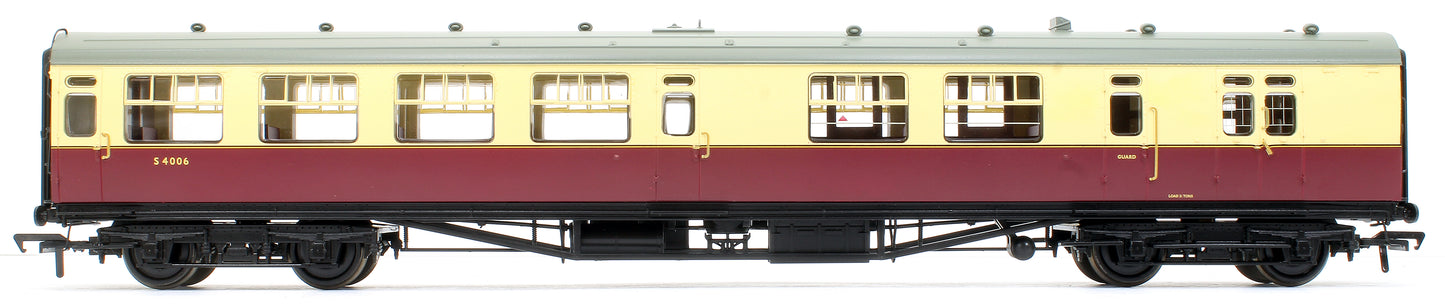 SR Bulleid Brake Third Semi-Open 15'' Vents BR Crimson & Cream No.S4006