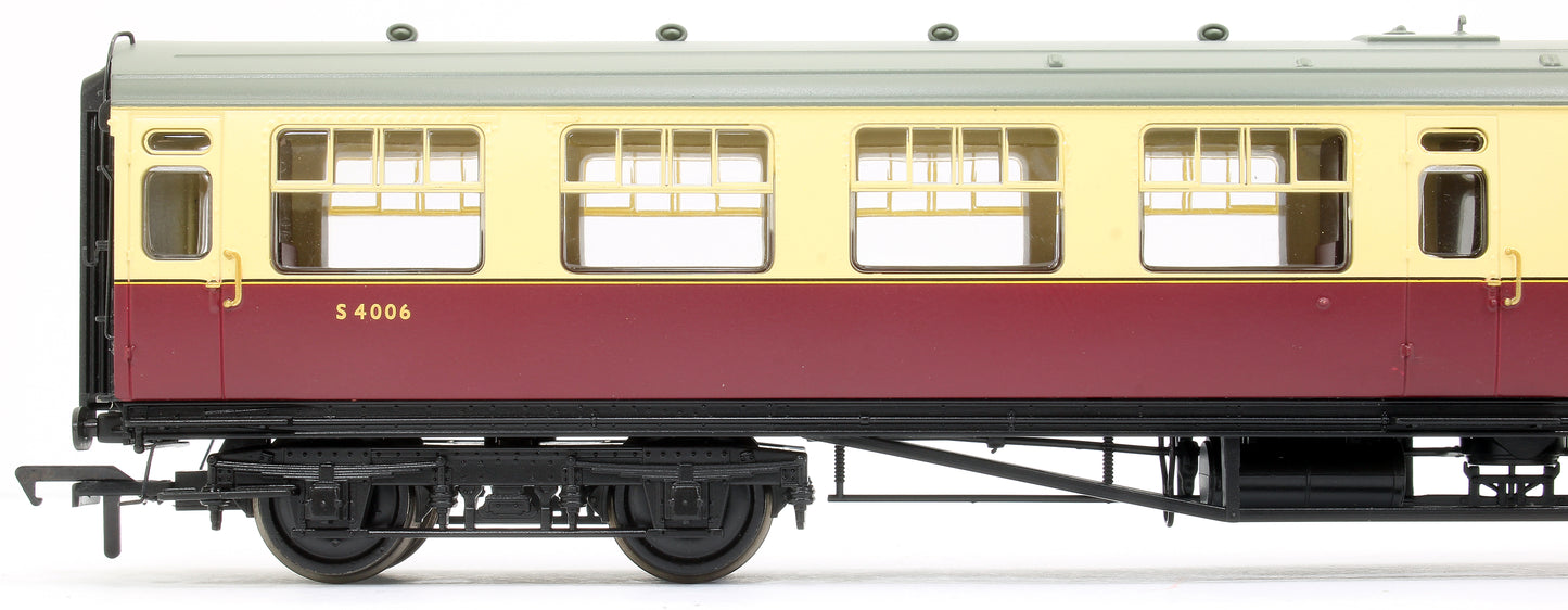 SR Bulleid Brake Third Semi-Open 15'' Vents BR Crimson & Cream No.S4006