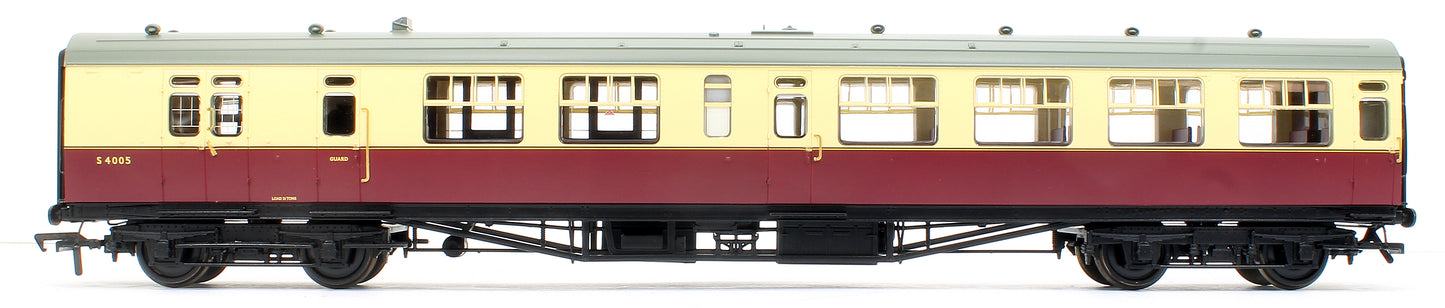 SR Bulleid Brake Third Semi-Open 15'' Vents BR Crimson & Cream No.S4005