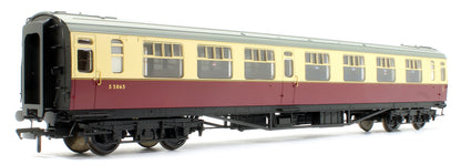 SR Bulleid Composite Corridor 15'' Vents BR Crimson & Cream No.S5865