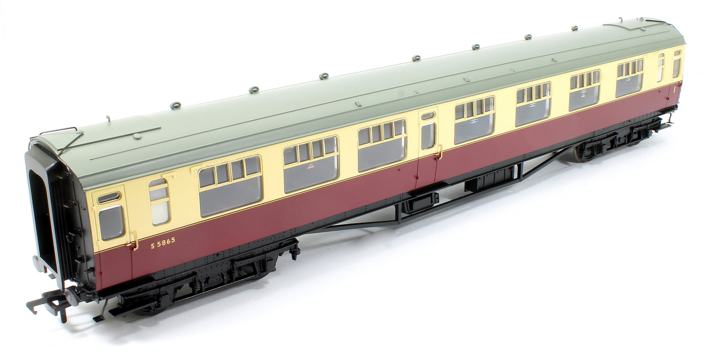 SR Bulleid Composite Corridor 15'' Vents BR Crimson & Cream No.S5865