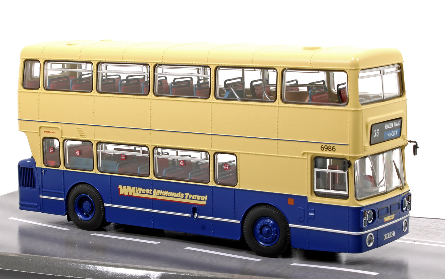 1/76 West Midlands Fleetline #6986 - WMT Blue/Cream - 36 KERESLEY VILLAGE VIA CITY