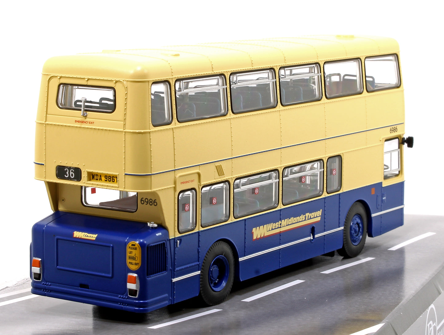 1/76 West Midlands Fleetline #6986 - WMT Blue/Cream - 36 KERESLEY VILLAGE VIA CITY