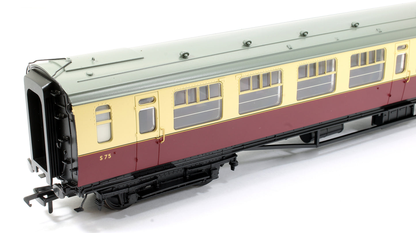 SR Bulleid Third Corridor 15'' Vents BR Crimson & Cream No.S75