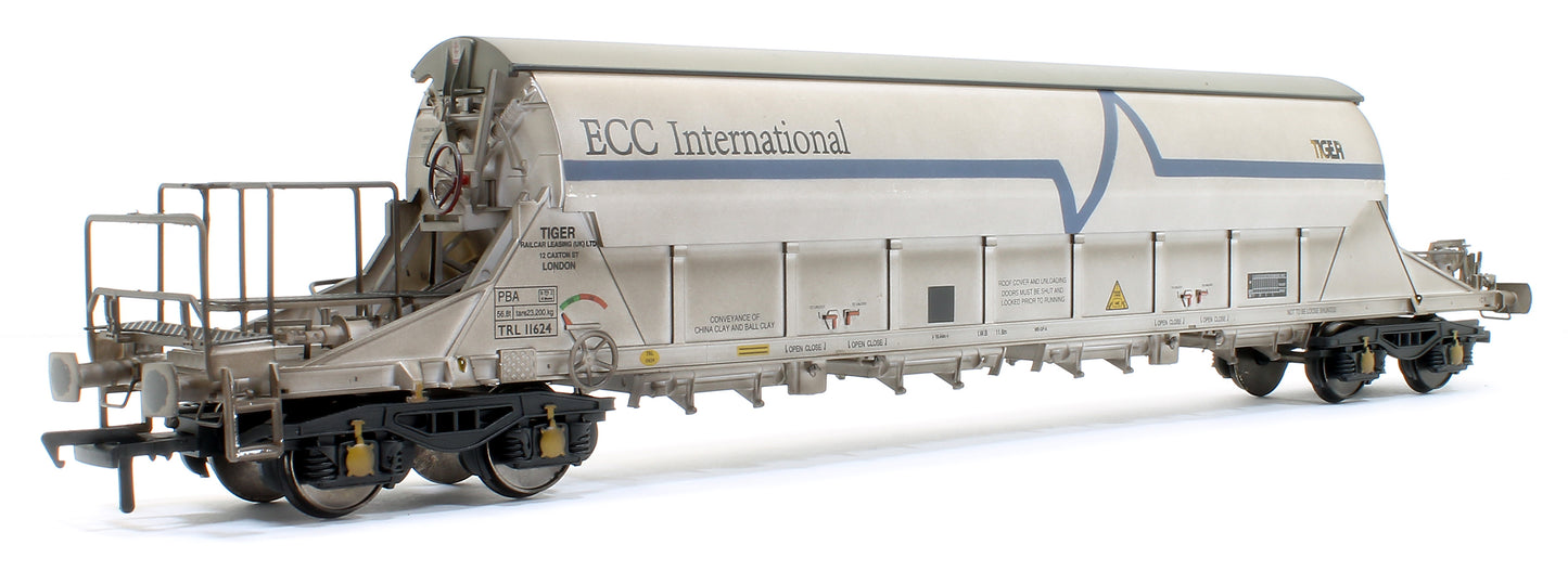 PBA Tiger Wagon TRL 11624 ECC International White - Weathered