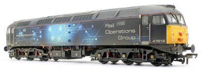 Custom Weathered Class 47/4 47812 Rail Operations Group (ROG) Diesel Locomotive