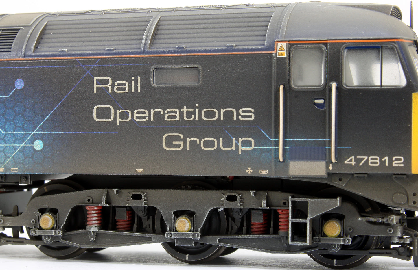 Custom Weathered Class 47/4 47812 Rail Operations Group (ROG) Diesel Locomotive