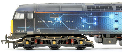 Custom Weathered Class 47/4 47812 Rail Operations Group (ROG) Diesel Locomotive