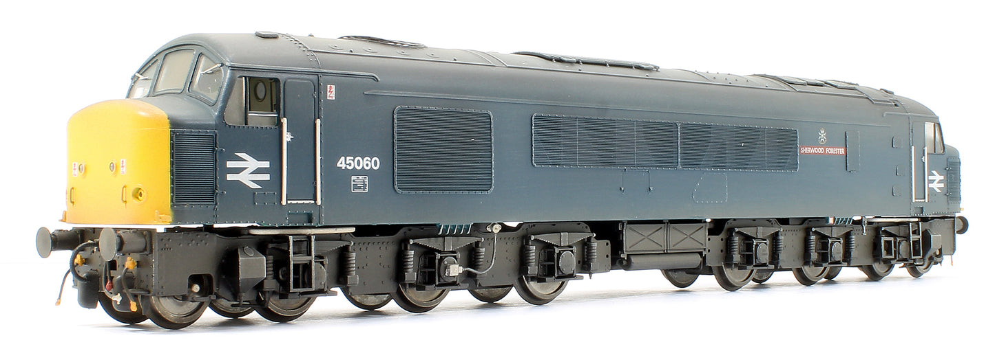 Custom Weathered Class 45/0 45060 'Sherwood Forester' BR Blue with Full Yellow Ends (Sealed Beam) Diesel Locomotive