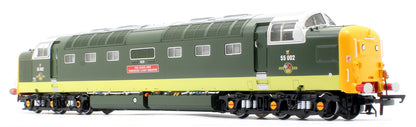 Kings Own Yorkshire Light Infantry' Class 55 002 Deltic in Two Tone Green with full yellow ends (1980) Diesel Locomotive - DCC SOUND