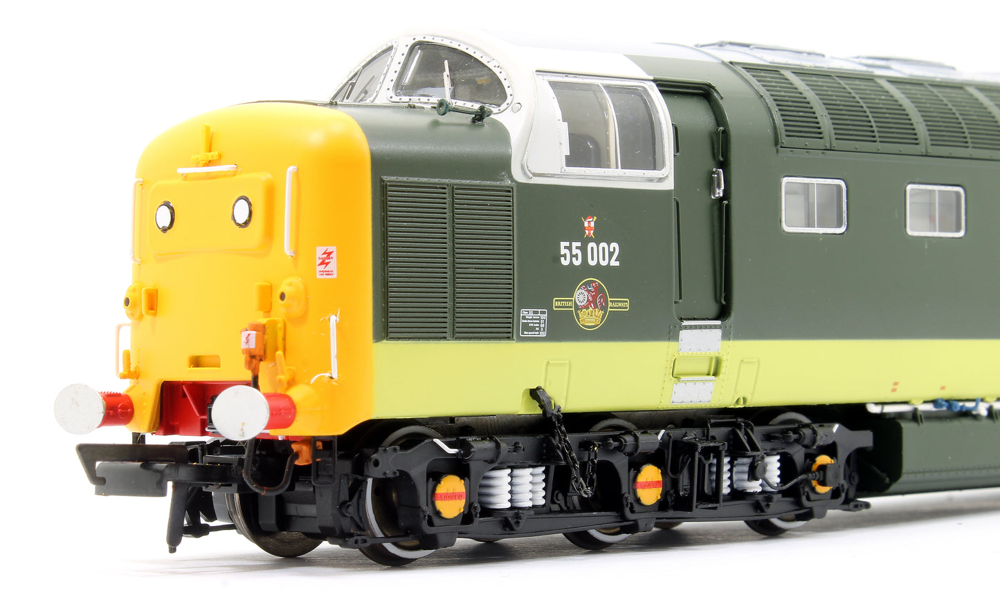 Kings Own Yorkshire Light Infantry' Class 55 002 Deltic in Two Tone Green with full yellow ends (1980) Diesel Locomotive - DCC SOUND