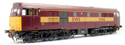 Class 31/4 31466 EWS red/gold Diesel Locomotive with Headlight