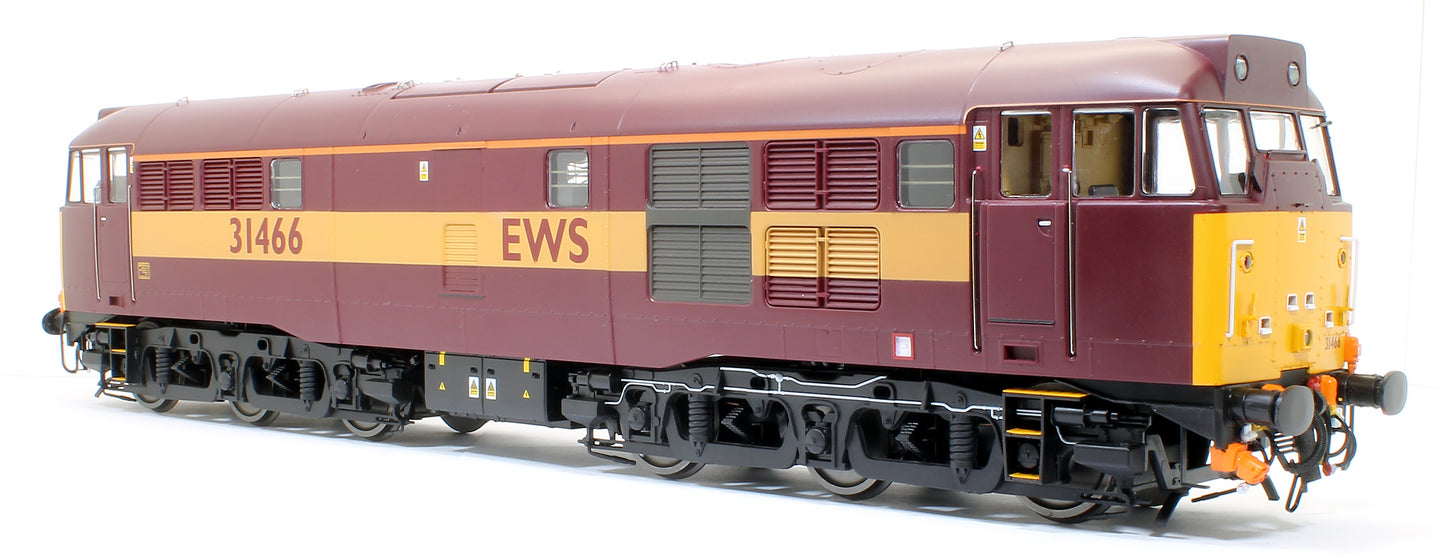 Class 31/4 31466 EWS red/gold Diesel Locomotive with Headlight