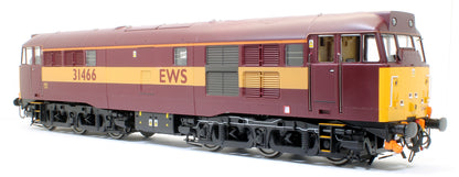 Class 31/4 31466 EWS red/gold Diesel Locomotive with Headlight