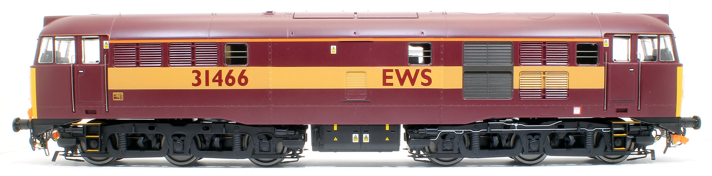 Class 31/4 31466 EWS red/gold Diesel Locomotive with Headlight