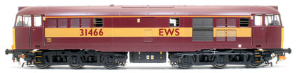 Class 31/4 31466 EWS red/gold Diesel Locomotive with Headlight