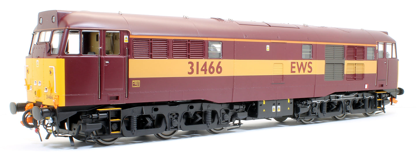 Class 31/4 31466 EWS red/gold Diesel Locomotive with Headlight