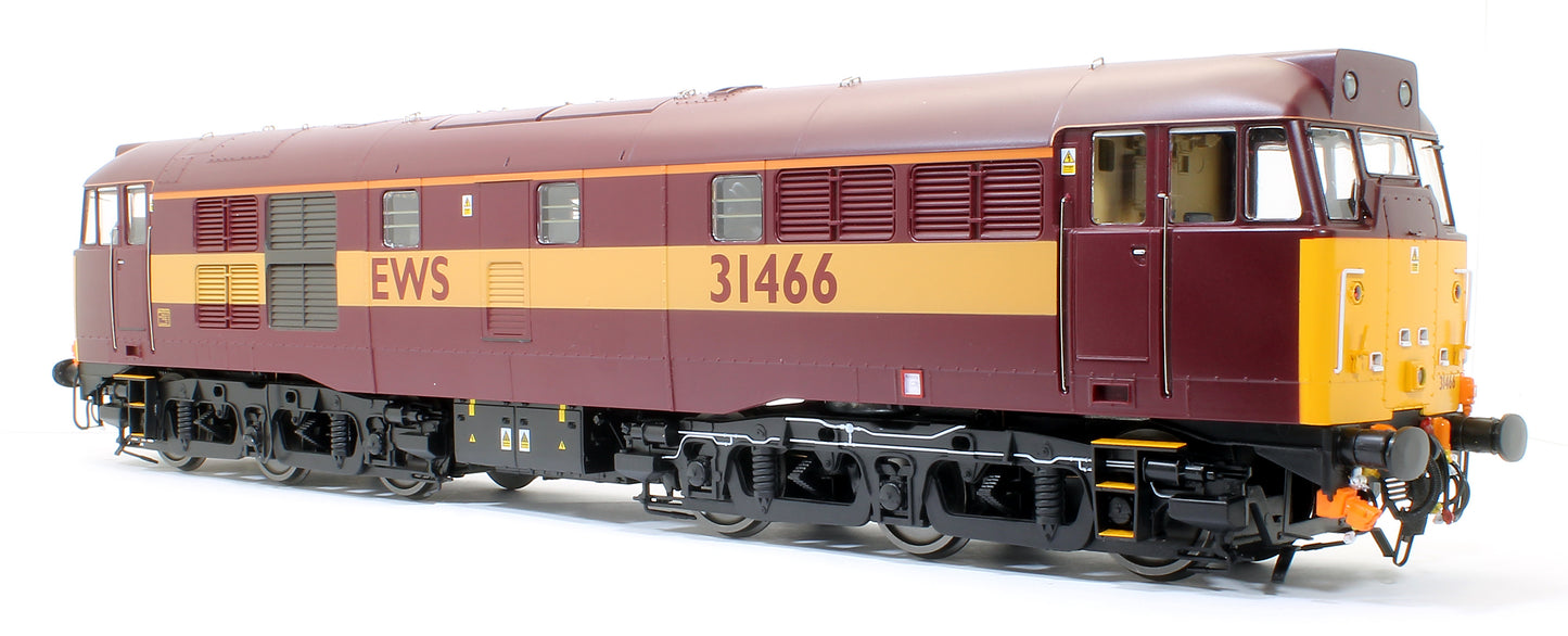 Class 31/4 31466 EWS red/gold Diesel Locomotive with Headlight