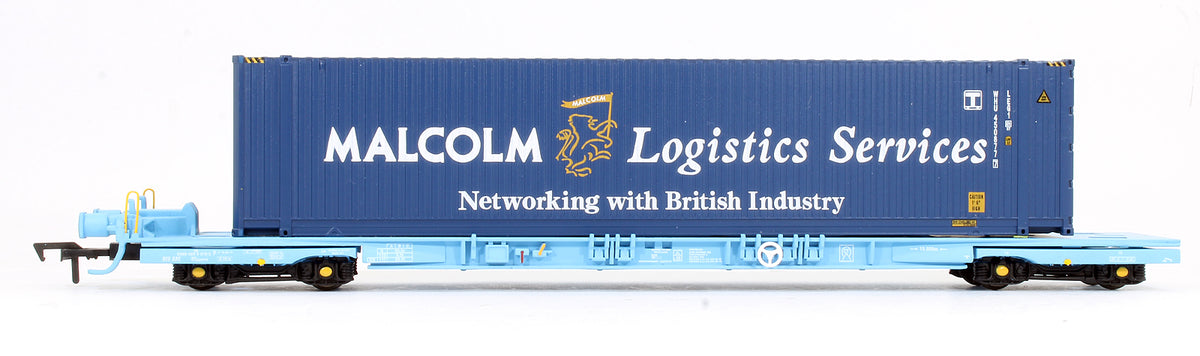 Pre-Owned B909F Megafret Wagon 1+1 With 2 x 45' Malcolm Containers