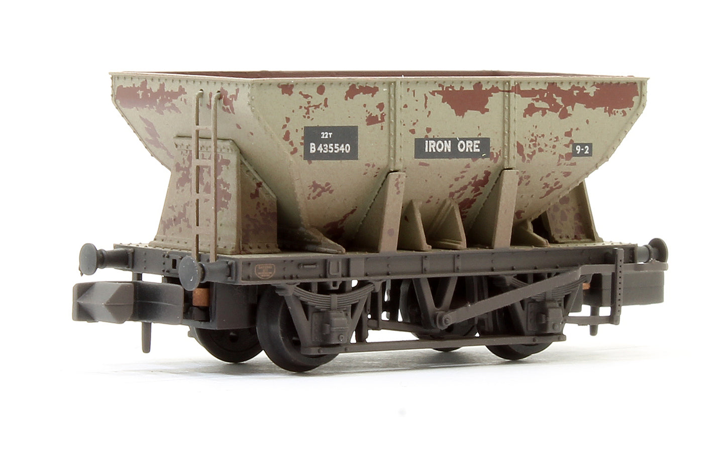 24T Iron Ore Hopper BR Grey (Early) 435540 - Weathered