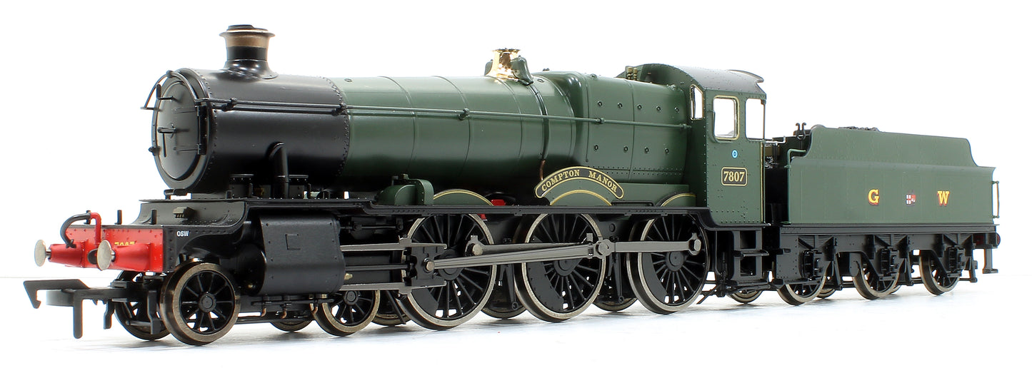 Compton Manor GWR Green (Post-War GWR Lettering) 78xx Manor Class 4-6-0 Steam Locomotive No.7807