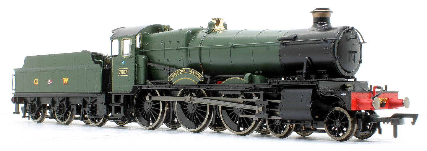 Compton Manor GWR Green (Post-War GWR Lettering) 78xx Manor Class 4-6-0 Steam Locomotive No.7807