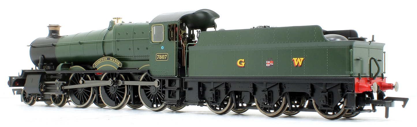 Compton Manor GWR Green (Post-War GWR Lettering) 78xx Manor Class 4-6-0 Steam Locomotive No.7807