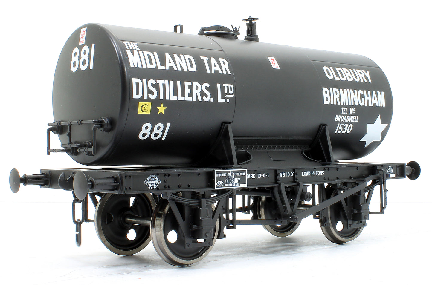 14T Midland Tar Distillers # 881 Class B Anchor Mounted Tank