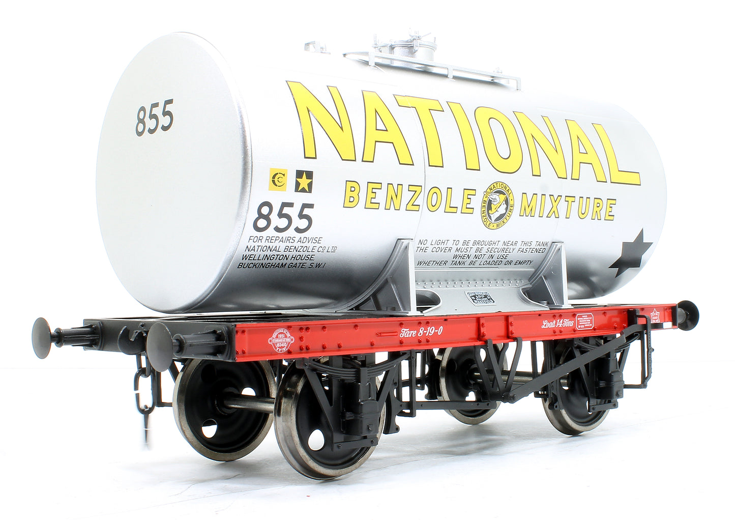 14T National Benzole # 855 Class A Anchor Mounted Tank