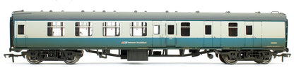 Pre-Owned 39-003 MK1 Coach Pack BR Blue & Grey NSE Branding (Weathered & Fitted With Passengers)