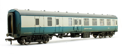 Pre-Owned 39-003 MK1 Coach Pack BR Blue & Grey NSE Branding (Weathered & Fitted With Passengers)