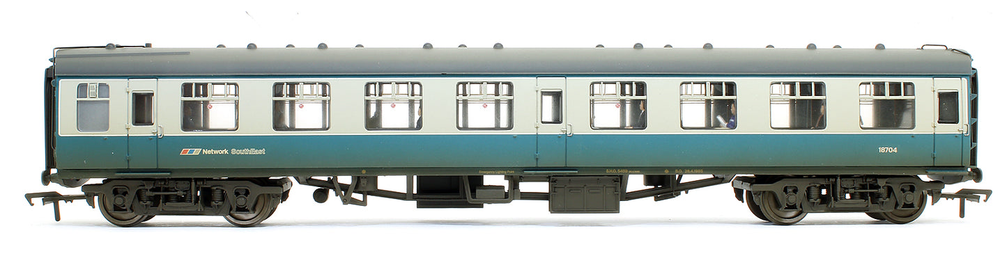 Pre-Owned 39-003 MK1 Coach Pack BR Blue & Grey NSE Branding (Weathered & Fitted With Passengers)