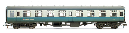Pre-Owned 39-003 MK1 Coach Pack BR Blue & Grey NSE Branding (Weathered & Fitted With Passengers)