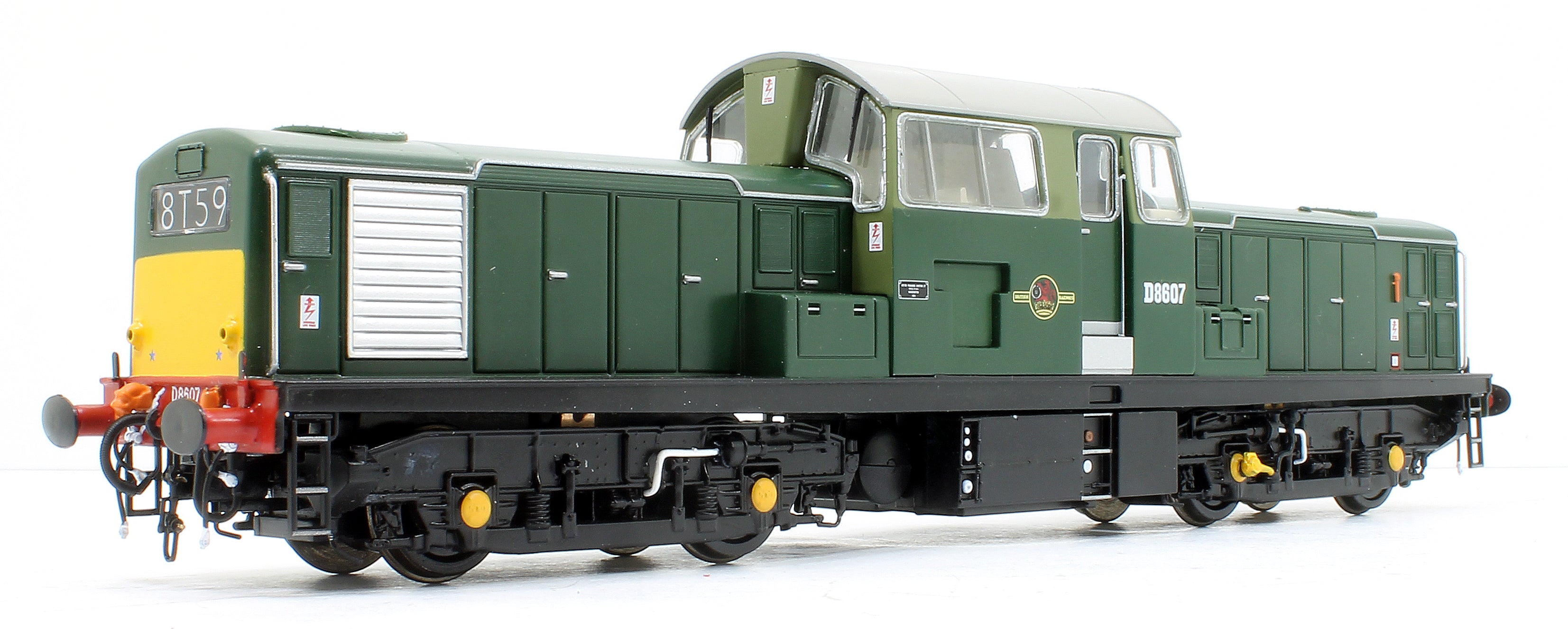 Heljan Class 17 Clayton BR Two Tone Green D8607 (Small Yellow Panels ...