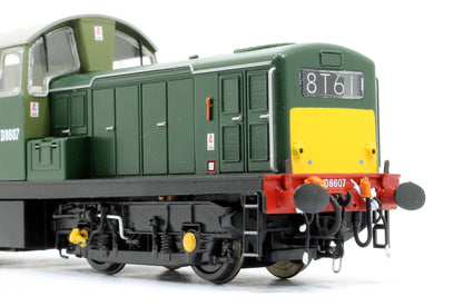 Class 17 Clayton BR Two Tone Green D8607 (Small Yellow Panels) Diesel Locomotive