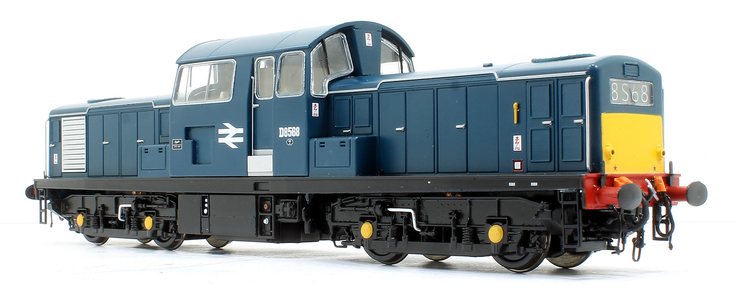 Class 17 Clayton BR blue D8568 (small yellow panels) as preserved Diesel Locomotive