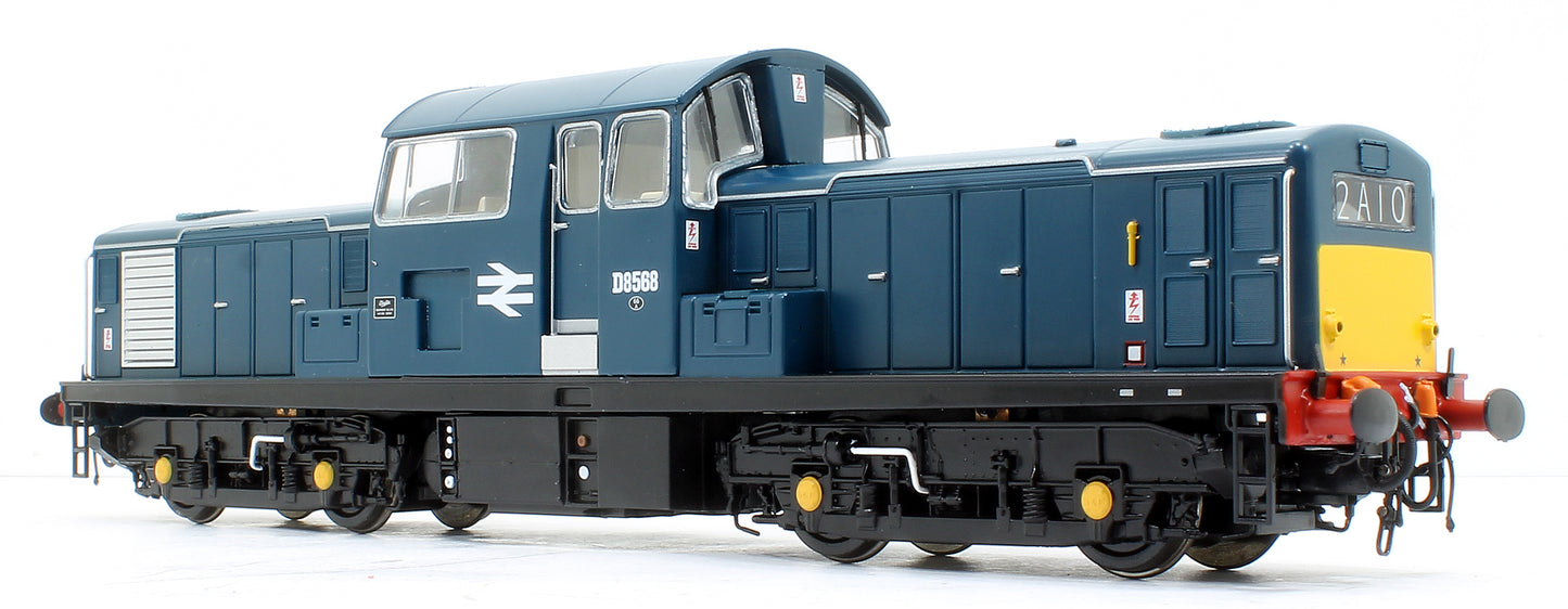 Class 17 Clayton BR blue D8568 (small yellow panels) as preserved Diesel Locomotive