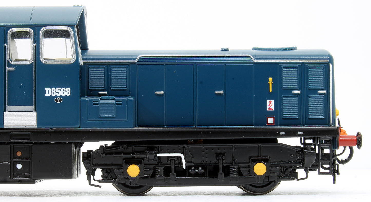 Class 17 Clayton BR blue D8568 (small yellow panels) as preserved Diesel Locomotive