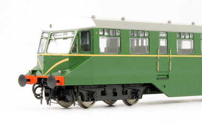 Pre-Owned GWR AEC Diesel Railcar GWR BR green with speed whiskers (white cab roof)