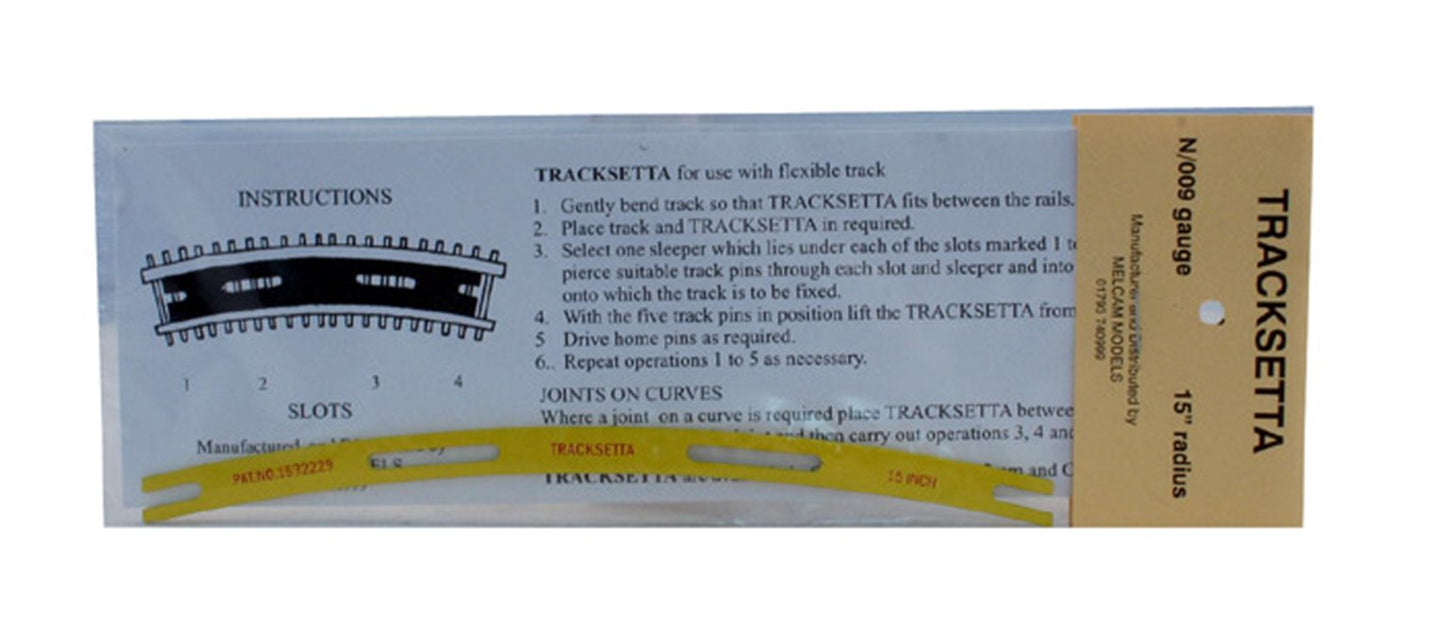 N / OO9 381mm (15in) Radius Tracksetta