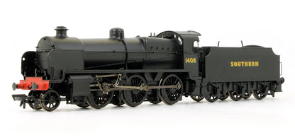 Pre-Owned 32-166 N Class 1406 Southern Black Steam Locomotive - DCC Fitted