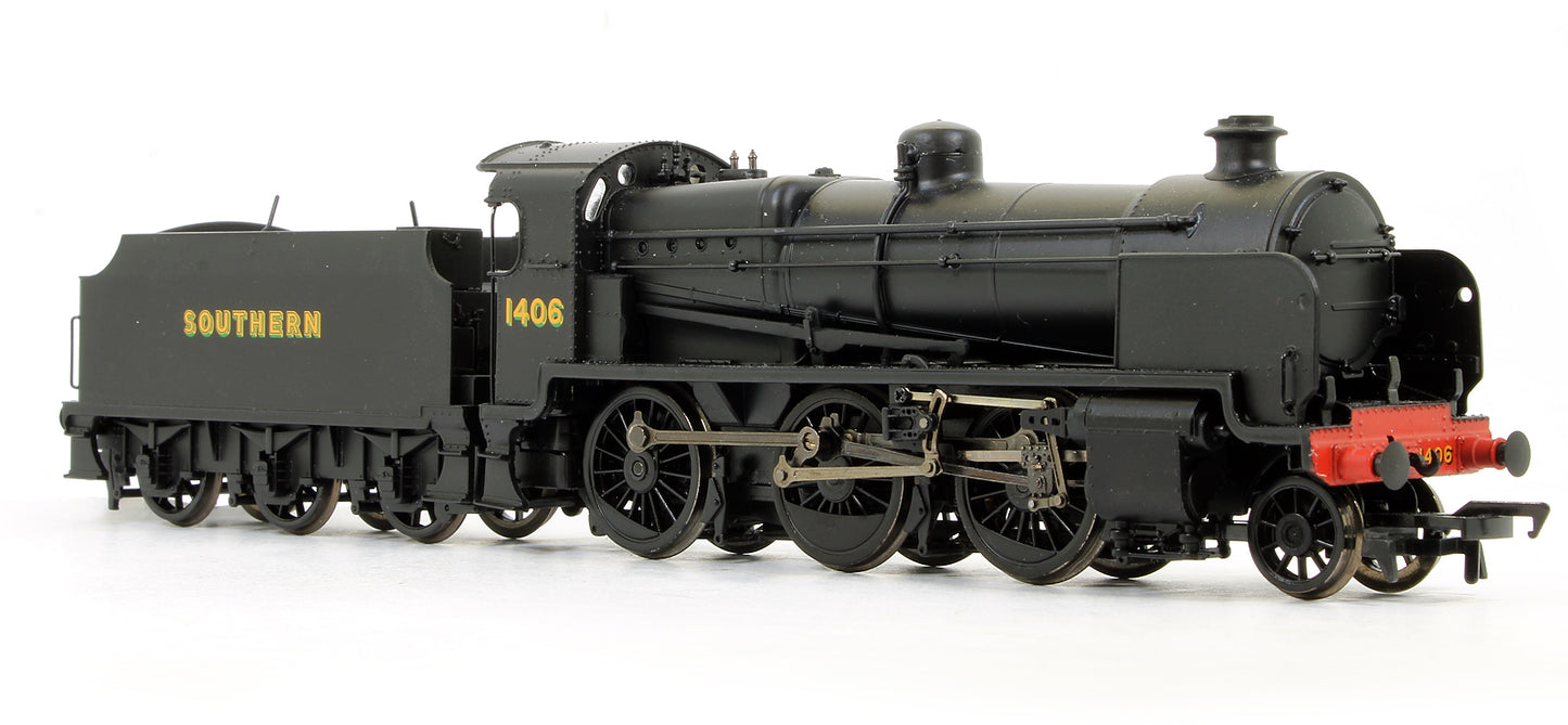 Pre-Owned 32-166 N Class 1406 Southern Black Steam Locomotive - DCC Fitted