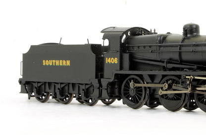 Pre-Owned 32-166 N Class 1406 Southern Black Steam Locomotive - DCC Fitted