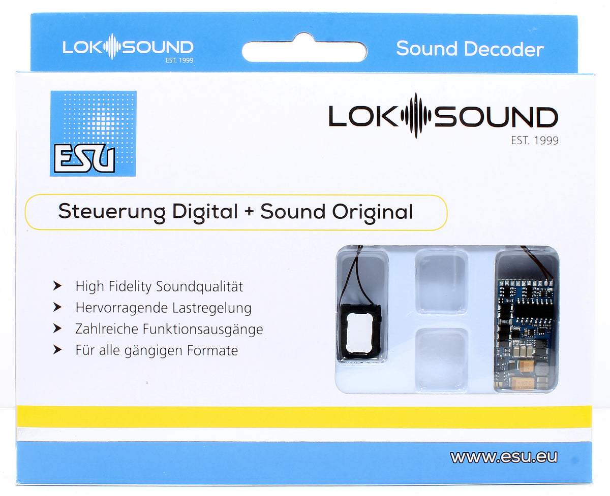 ESU Loksound S0833-PLUX22 V5.0 Diesel Class 121 Digital Sound Decoder ...