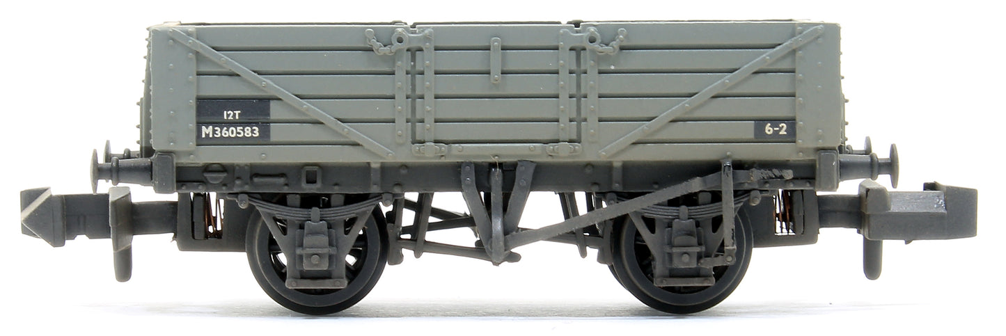 5 Plank 3-Wagon Pack BR Grey (Early) - Weathered