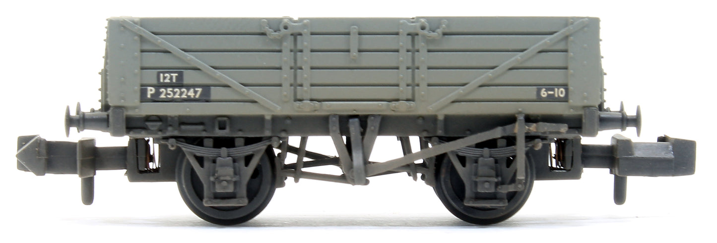 5 Plank 3-Wagon Pack BR Grey (Early) - Weathered