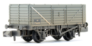 7 Plank Wagon End Door BR Grey (Early) 153290 - Weathered