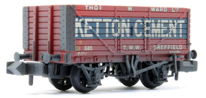 8 Plank Wagon End Door 'Ketton Cement' Red S85- Weathered