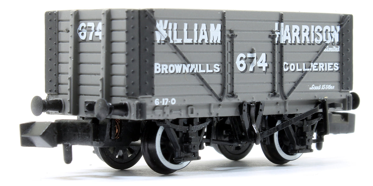 Pre-Owned 8 Plank Wagon Fixed End 'William Harrison’ Grey 674