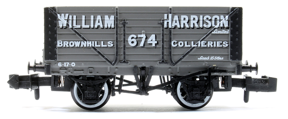 Pre-Owned 8 Plank Wagon Fixed End 'William Harrison’ Grey 674